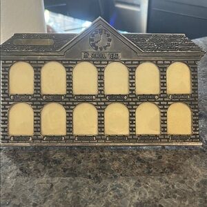 Vintage School Year Photo Frame in Bronze and Cream